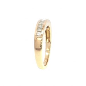 Diamant, Ring, Memory, Princess, Gelbgold, Gold, 14K, 585