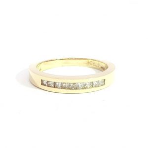 Diamant, Ring, Princess, Memory, Gelbgold, Gold, 14K, 585