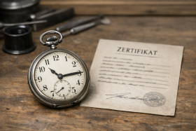 Taschenuhr, Zertifikat