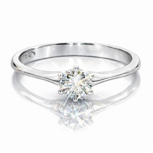 Diamant Ring, Solitär Ring, Brillant, Weissgold, Gold, 750, 18K