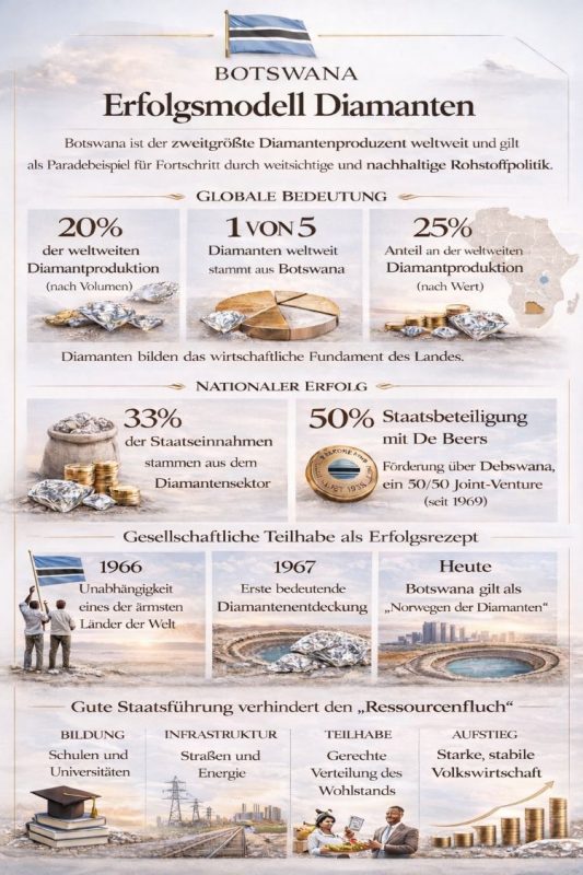 Botswana Diamanten Infografik web
