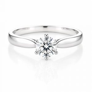 6 Krappen Brillantring Weissgold 0,40 ct. GIA Zertifikat 647