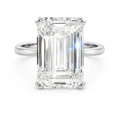 9 ct Emerald Ring Smaragdschliff gross