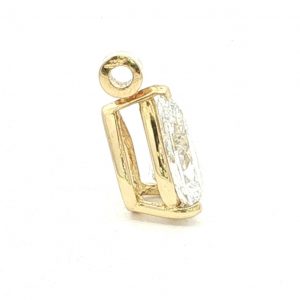 Diamant, Anhänger, Tropfen, Gelbgold, Gold, 18K, 750, 1 ct., IGI