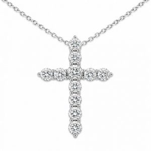 Diamant Kreuz mit Kette