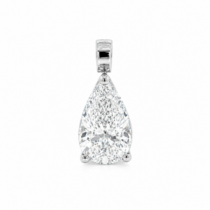 Diamant, Anhänger, Tropfen, Weissgold, Gold, 18K, 750, 1 ct., IGI