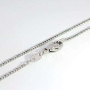 Kette, Panzerkette, Weissgold, 750, 18K
