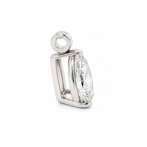 Diamant, Anhänger, Tropfen, Weissgold, Gold, 18K, 750, 1 ct., IGI