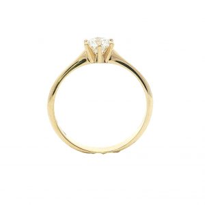 Diamant Ring, Diamantring, Gelbgold, 18K, 750, Solitär, Solitaire