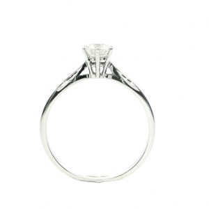 Diamant Ring, Diamantring, Weissgold, 18K, 750, Solitär, Solitaire