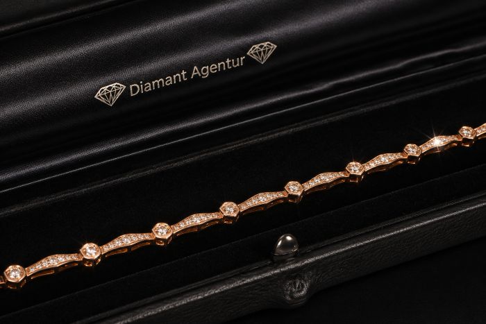 Diamant Agentur Roségold Armband deko