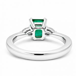 Emerald 1,16 ct. Diamantring Rückseite