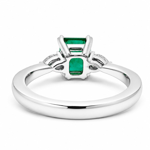 Emerald 1,16 ct. Diamantring Rückseite