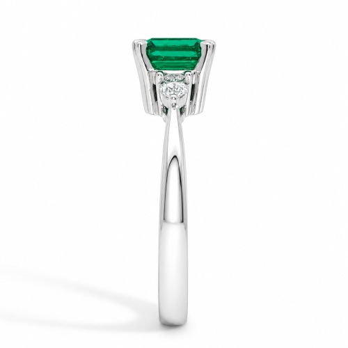 Emerald 1,16 ct. Diamantring Seite