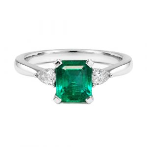 Emerald Smaragd 1,16 ct. Platinum 950 Web