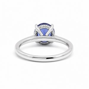 Tansanit 2 ct Platin Ring