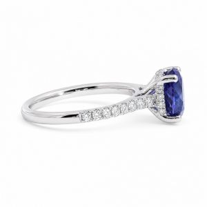 Tansanit 2 ct Platin Ring 950