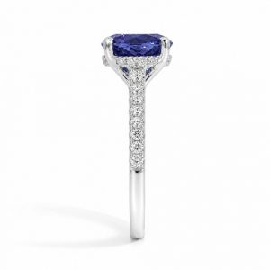 Tansanit 2 ct Platinum Ring 950