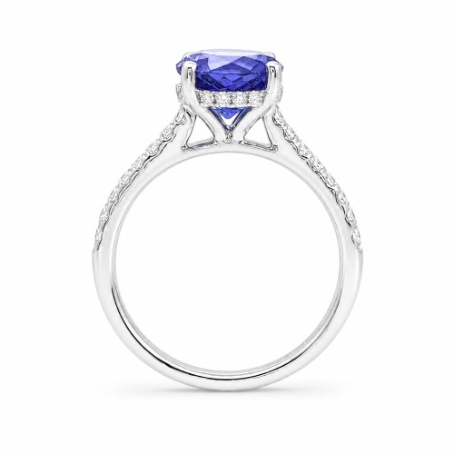 Tansanit 2,00 ct. Platin Ring 950