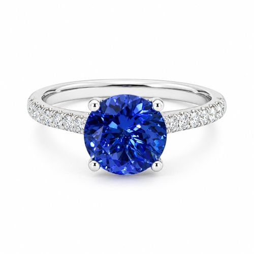 Tansanit Tanzanite Ring 950 Platin