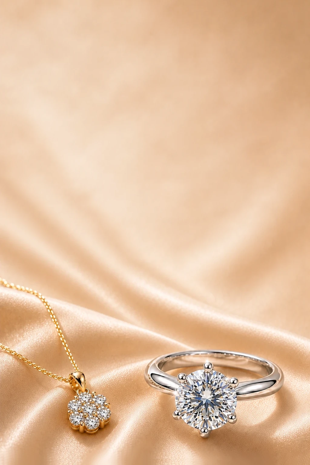 Solitärring und Diamantanhänger beim Spezialisten für Diamanten und Schmuck