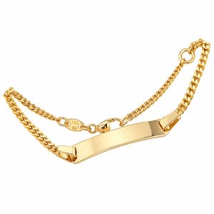 Gravurarmband, Namensgravur, Classic, Gelbgold, Gold, 18K, 750,
