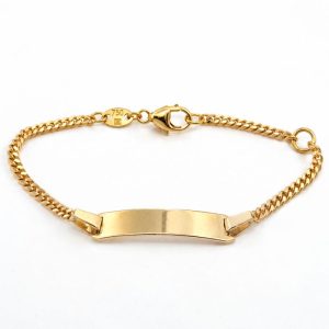 Gravurarmband, Namensgravur, Classic, Gelbgold, Gold, 18K, 750,