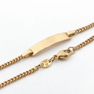 Gravurarmband, Namensgravur, Classic, Gelbgold, Gold, 18K, 750,
