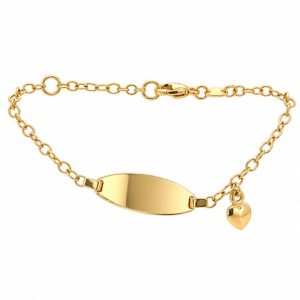 Gravurarmband, Namensgravur, Herz, Gelbgold, Gold, 18K, 750,