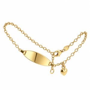 Gravurarmband, Namensgravur, Herz, Gelbgold, Gold, 18K, 750,