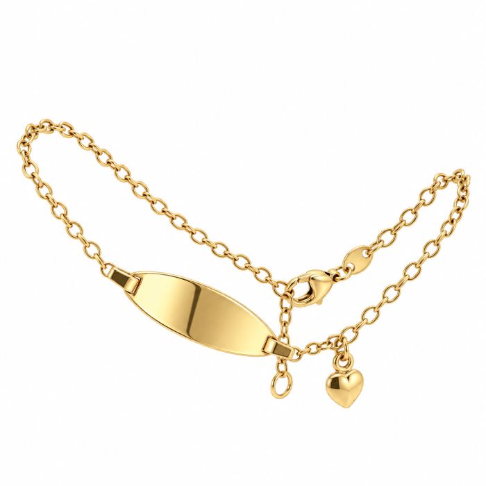 Gravurarmband, Namensgravur, Herz, Gelbgold, Gold, 18K, 750,