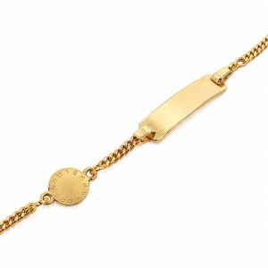 Gravurarmband „Uhr“ in 750er Gelbgold (18K) von Eugen Rühle – Bild 4